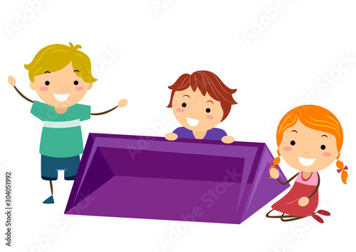 Stickman Kids Common Shape ...
