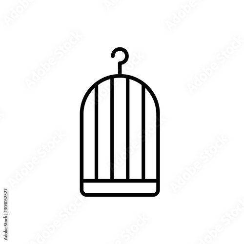 bird cage icon vector illustration template eps - 10