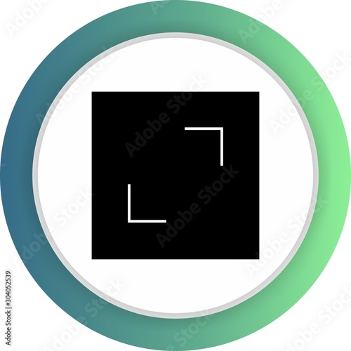  Enlarge icon isolated on background