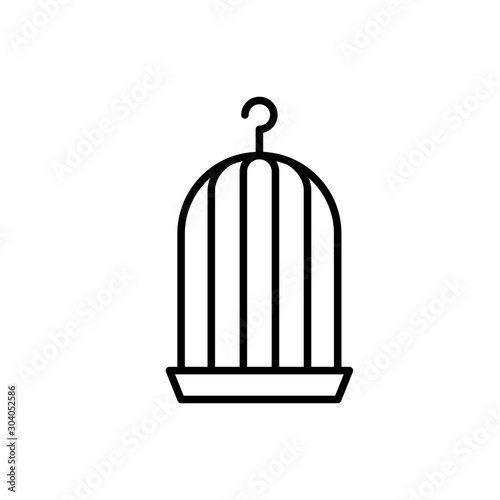 bird cage icon vector illustration template eps - 10 © Rachmad