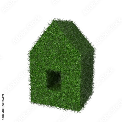 green house nature ecology architecture on white background
