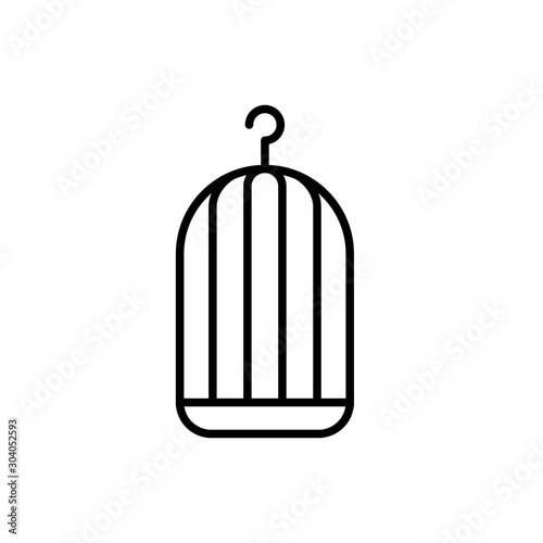 bird cage icon vector illustration template eps - 10