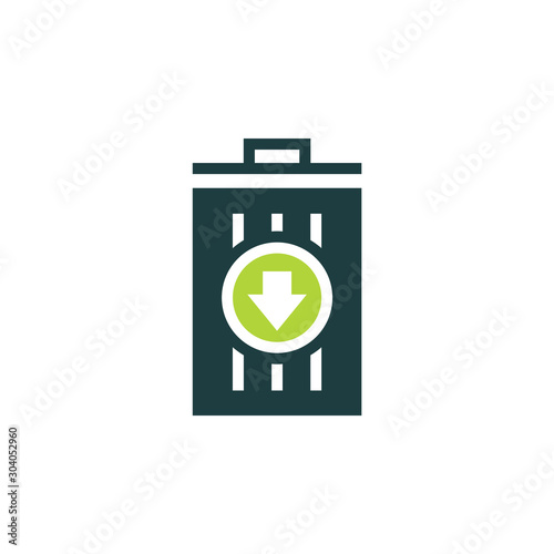 Reduce waste icon. Clipart image isolated on white background