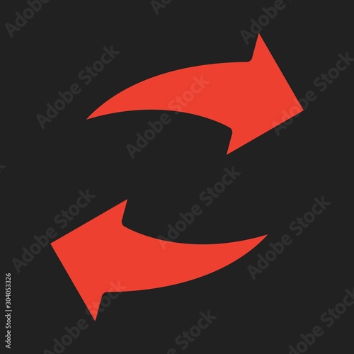 reload icon isolated on background