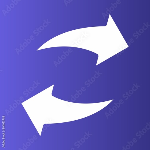 reload icon isolated on background