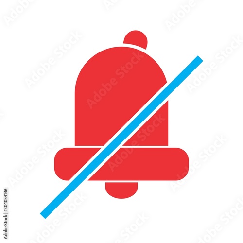 silent icon isolated on background