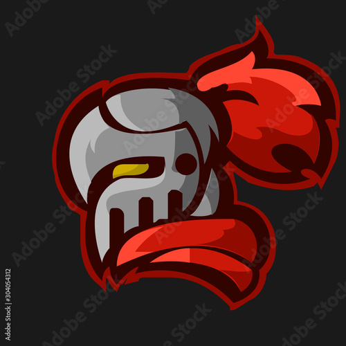 warrior esports logo,mascot character.vector logo design