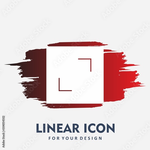  Enlarge icon isolated on background