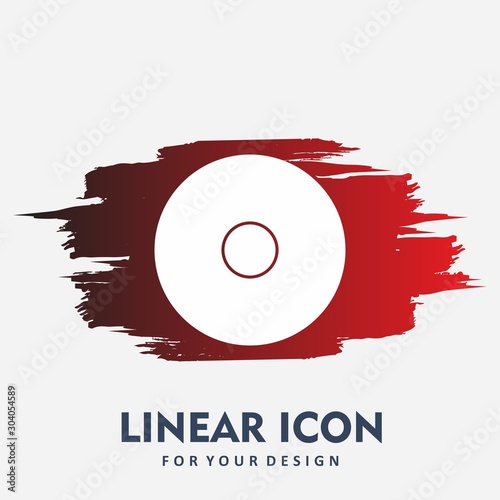 record icon isolated on background