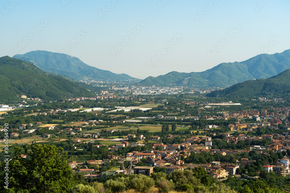 Summer landscape in Irpinia,  Southern Italy.