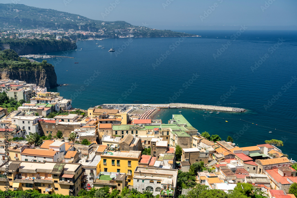 Meta di Sorrento, Naples: the coast at summer