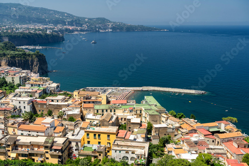 Meta di Sorrento  Naples  the coast at summer