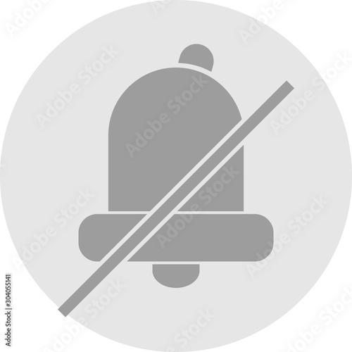 silent icon isolated on background