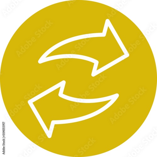 reload icon isolated on background
