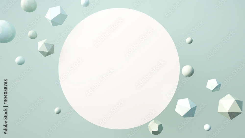 Blank template for flyer or advertisement. White space on abstract background. Geometric forms and primitive shapes on pastel colors background. 3D rendering Blank template for flyer or advertisement. White space on abstract background. Geometric forms and primitive shapes on pastel colors background. 3D rendering