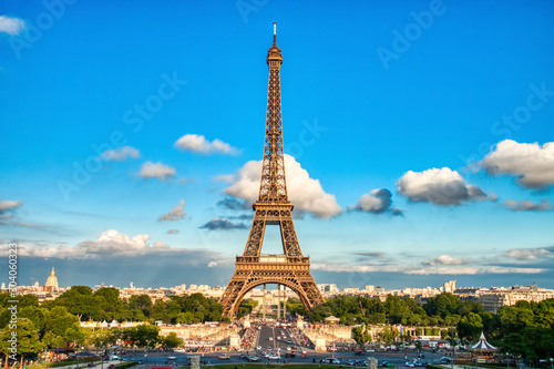 Eiffel Tower during a Sunny Day, Paris