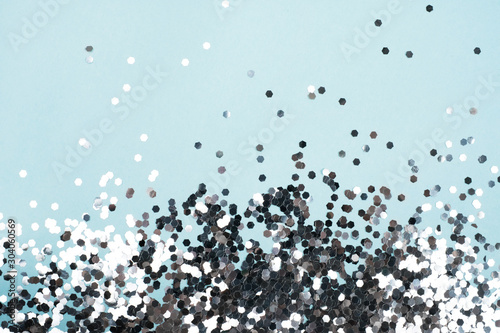Silver glitter background