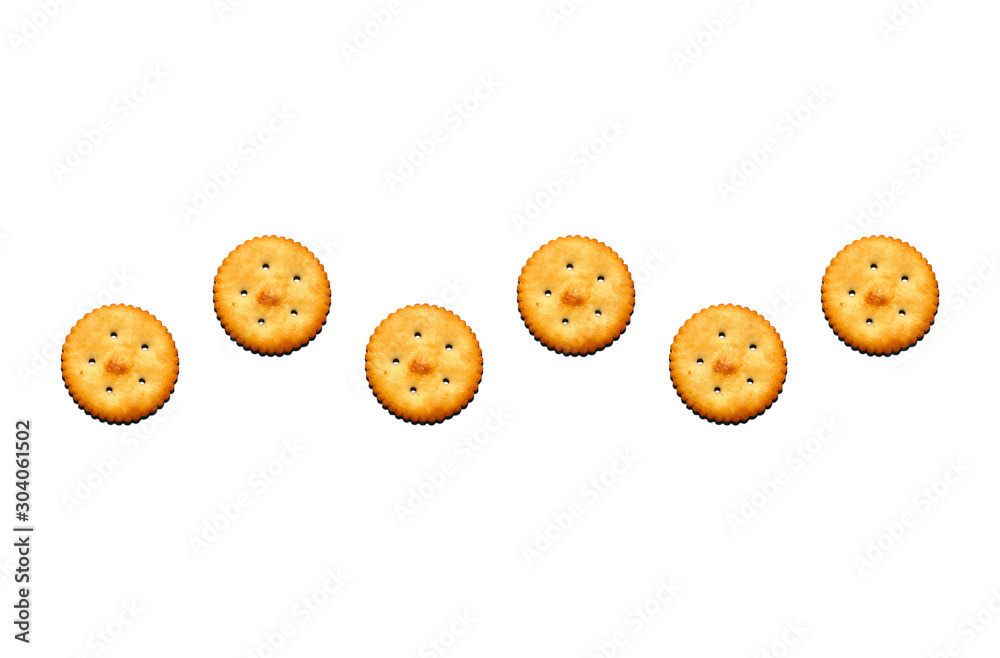 Obraz premium Salty biscuits crackers