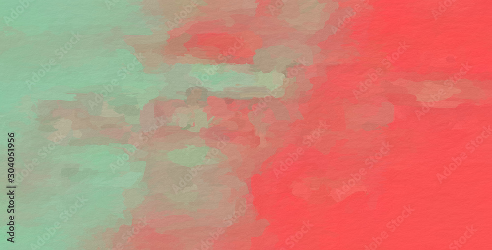 green,red abstract graphic illustration background with gradient and brush stroke texture style 