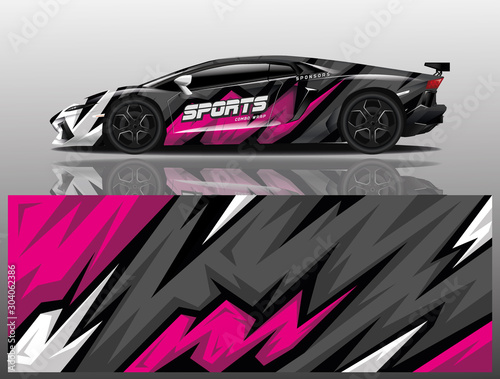 car decal wrap design vector eps 10