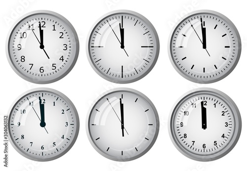 Clock icon. World time concept. Business background. Internet marketing. Daily infographic