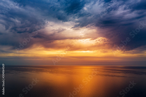 Morning light over gulf of Riga, Baltic sea. © Janis Smits
