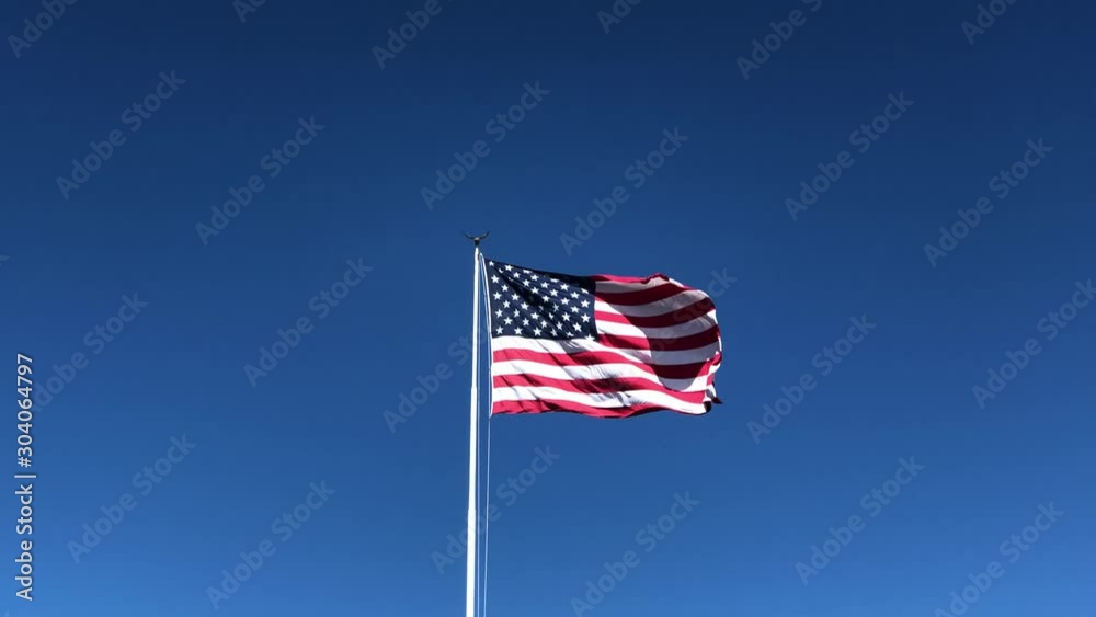 American flag flapping in the wind American flag flapping in the wind