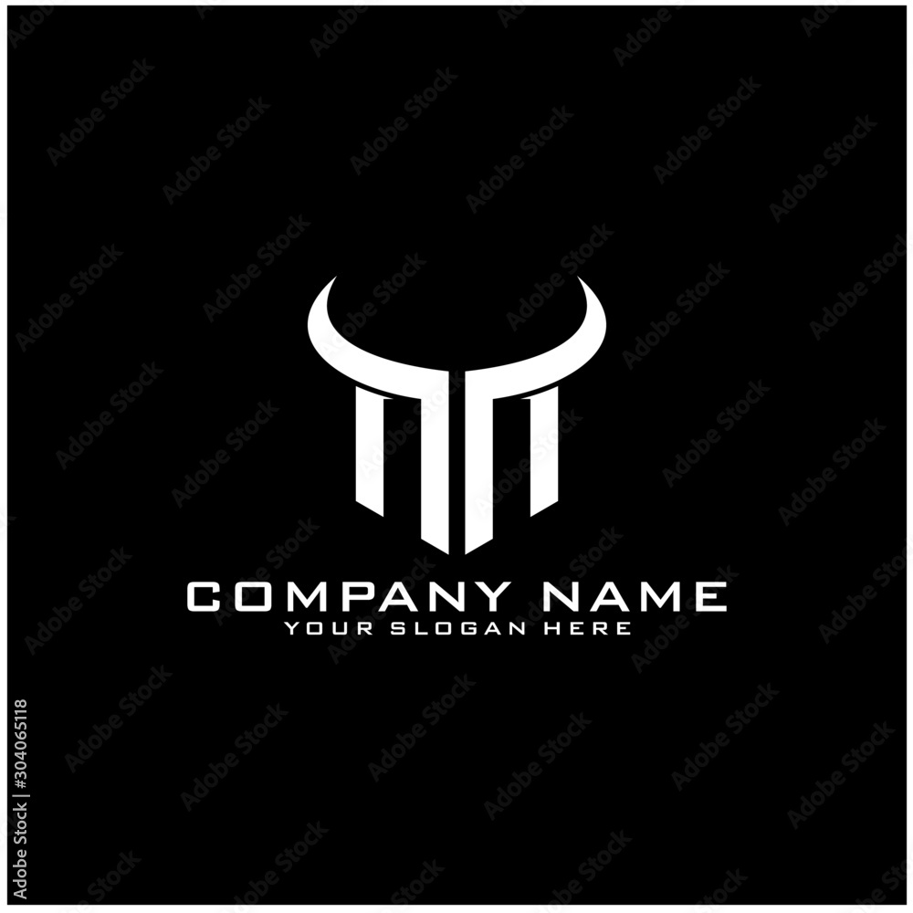 Letter NN logo icon design template elements