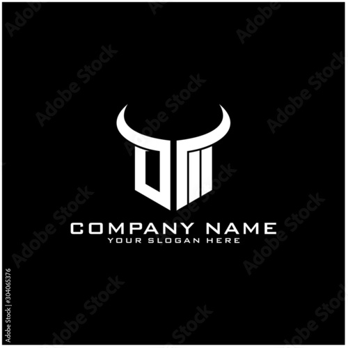 Letter OM logo icon design template elements