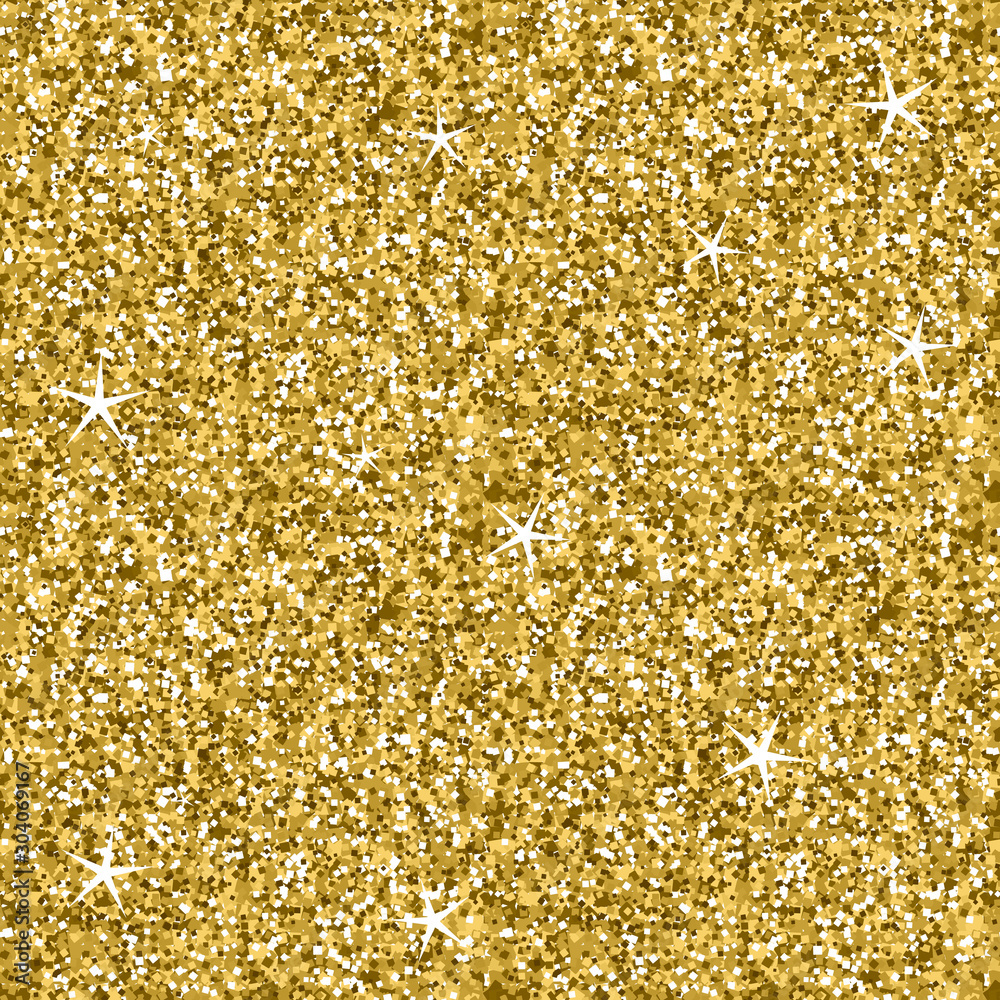Seamless Golden Glitter Sparkling Lights Texture