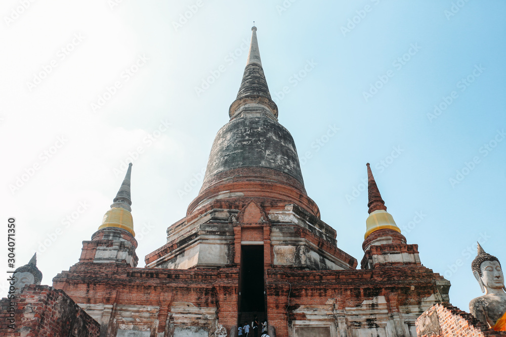 buddhist temple in Ayutthaya thailand