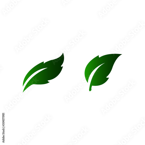 Eco green icon vector - illustration