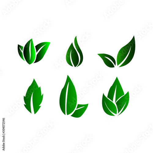 Eco green icon vector - illustration © yudha