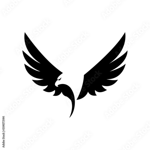 Leinwand Poster Eagle icon vector - illustration
