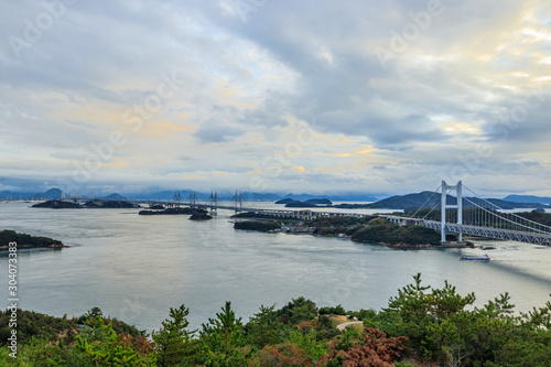 Wallpaper Mural 瀬戸大橋　鷲羽山展望台　岡山県倉敷市　Seto Bridge　Wasyuzan observatory　Okayama Kurashiki city Torontodigital.ca