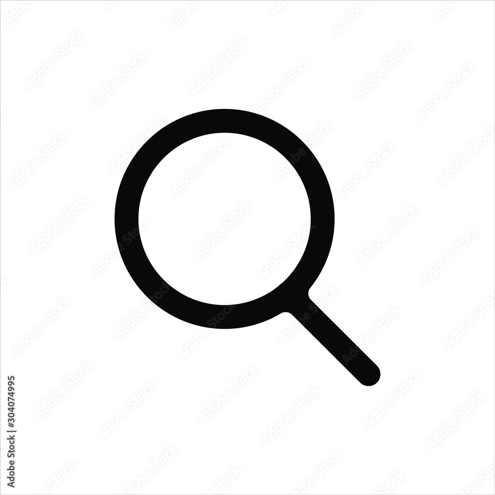 magnifying glass icon with flat style design magnifying glass icon with flat style design