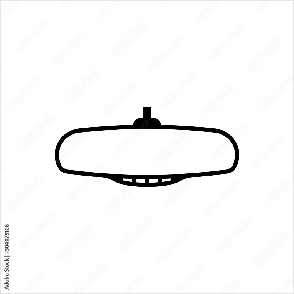 Car Rear View Mirror Icon Car Rear View Mirror Icon