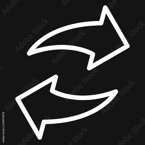 reload icon isolated on background