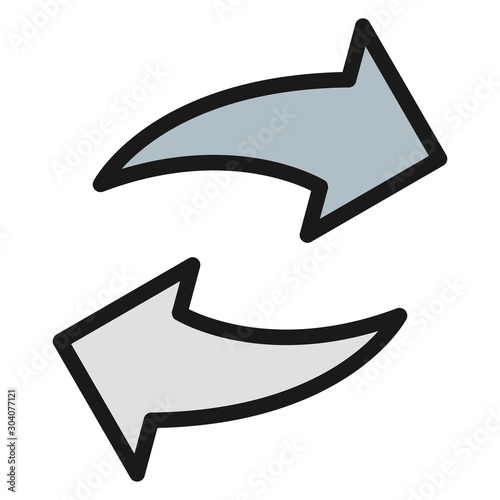 reload icon isolated on background