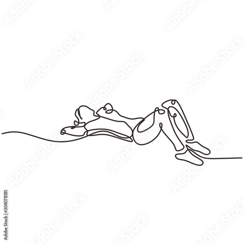 Continuous one line drawing...