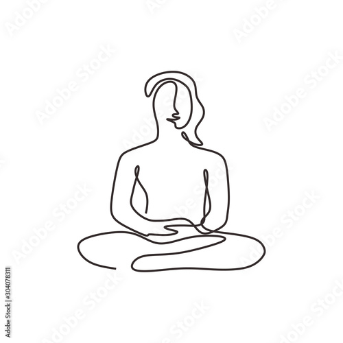 Continuous one line drawing...