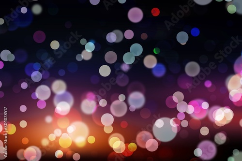 Background light bokeh abstract glitter, magic night.