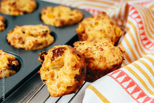 Ham, Sweetcorn and Tomato Muffins