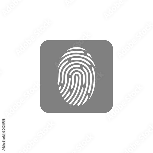 fingerprint icon vector design symbol