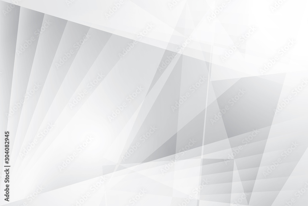 Obraz premium Abstract geometric white and gray color background. Vector, illustration. 