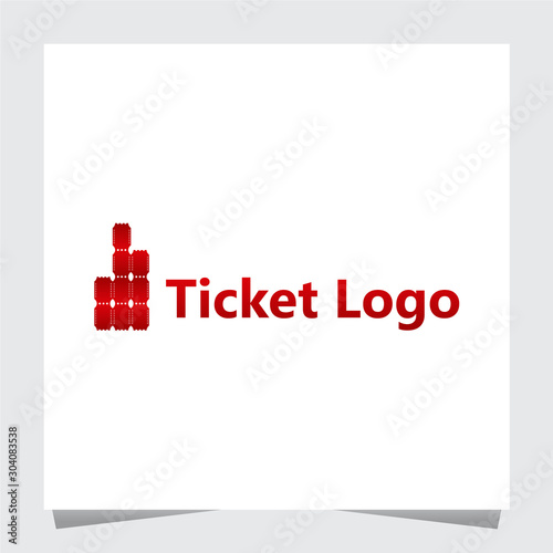 Red Ticket Logo Inspirations Template