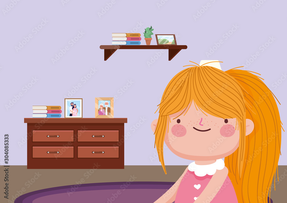 cute girl in the living room happy thanksgiving celebration cute girl in the living room happy thanksgiving celebration