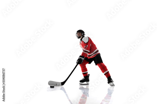Photography Ice hockey isolated on white
