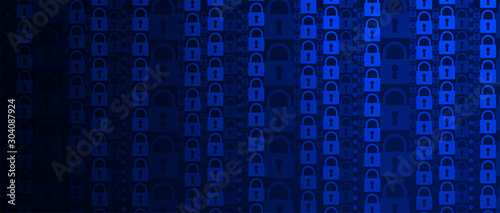 Cybersecurity and information or network protection. Future technology web services for business and internet project