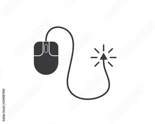 computer mouse icon vector illustration design © sangidan